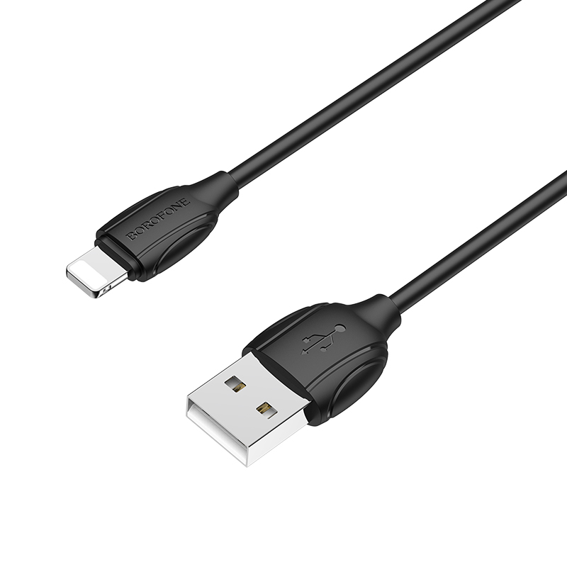 BX19 Benefit charging data cable for İPHONE SİYAH