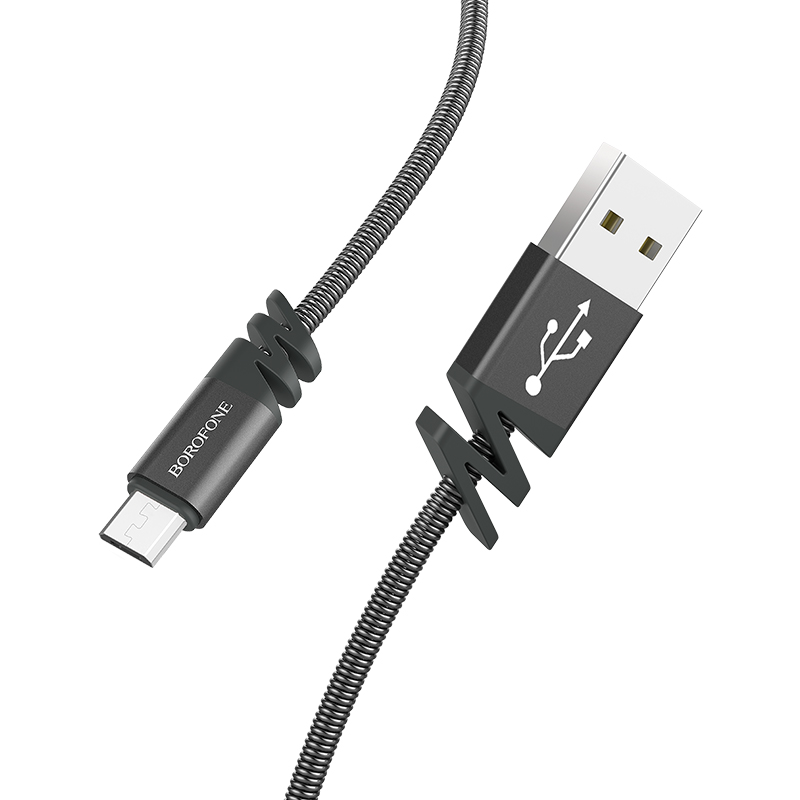 BX27 Dainty charging data cable for Micro METAL GRİ