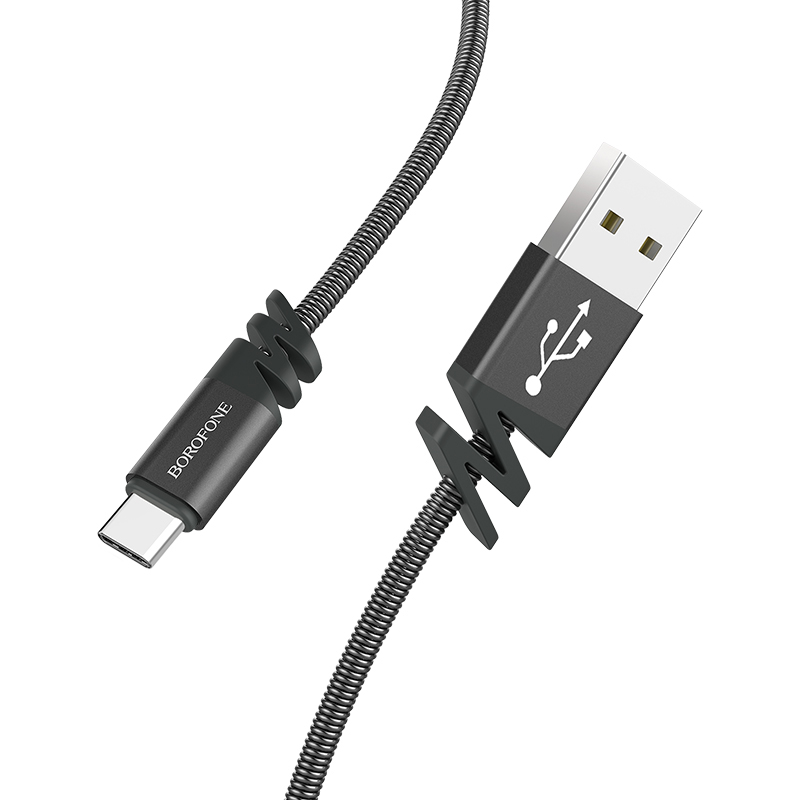 BX27 Dainty charging data cable for Type-C METAL GRİ