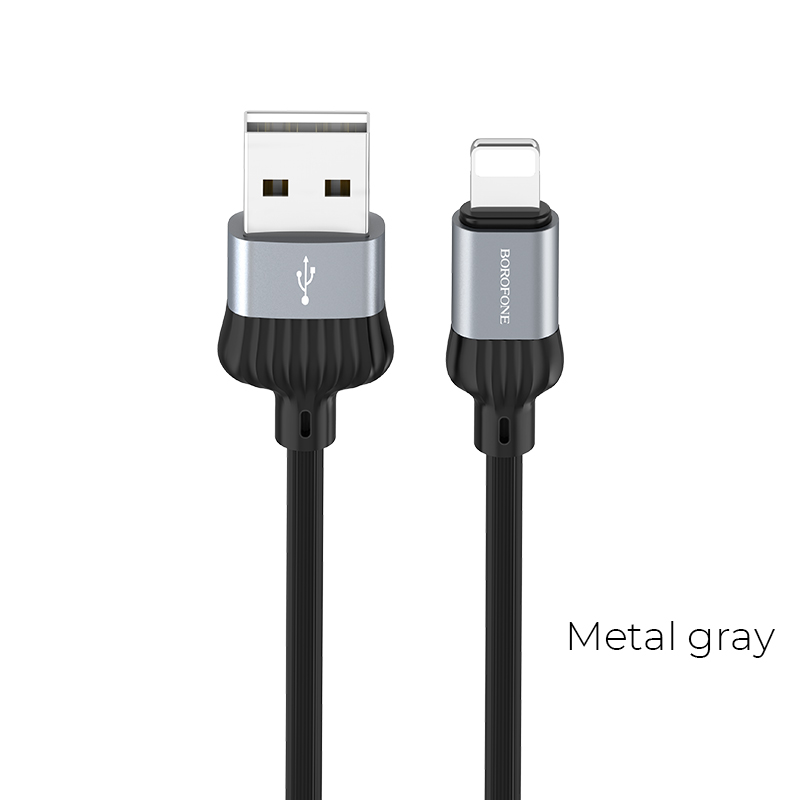 BX28 Dignity charging data cable for İPHONE METAL GRİ